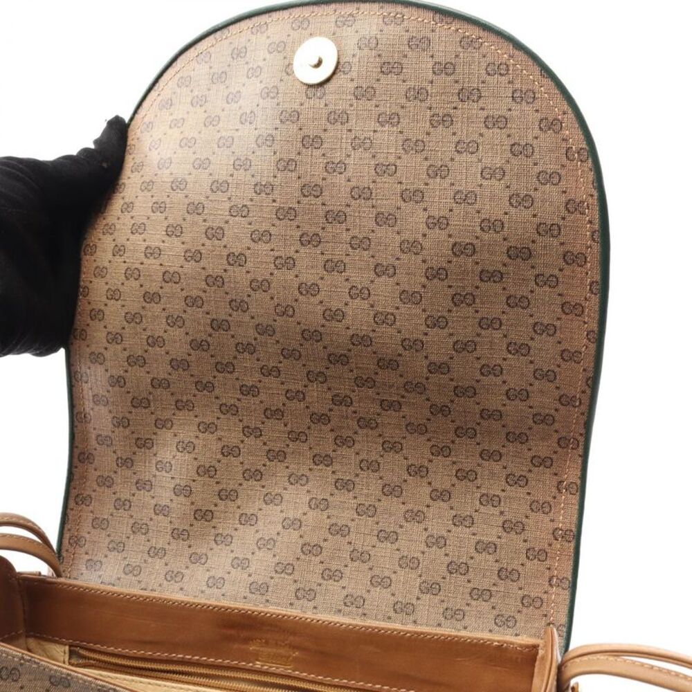 Gucci Micro GG Shoulder Bag PVC Coated Canvas Leather - Picture 5 of 8